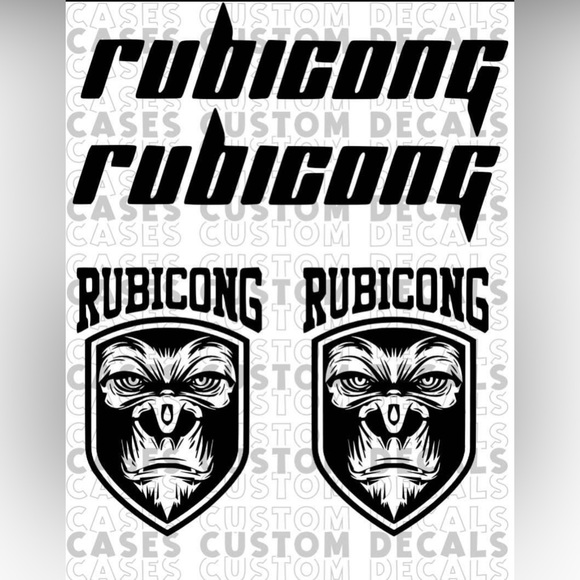 Jeep RUBICONG DECAL 4 Piece Set - Picture 2 of 2